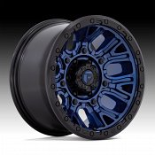 Fuel Traction D827 Matte Dark Blue Custom Truck Wheels